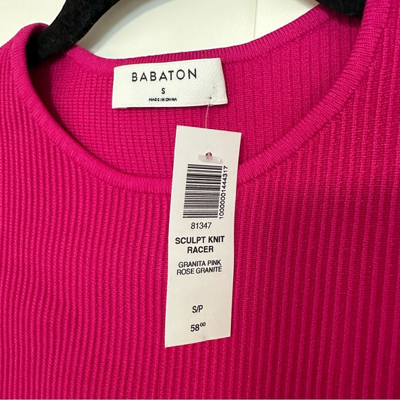 NWT Aritzia Babaton sculpt knit racer cropped tank - Picture 2 of 3